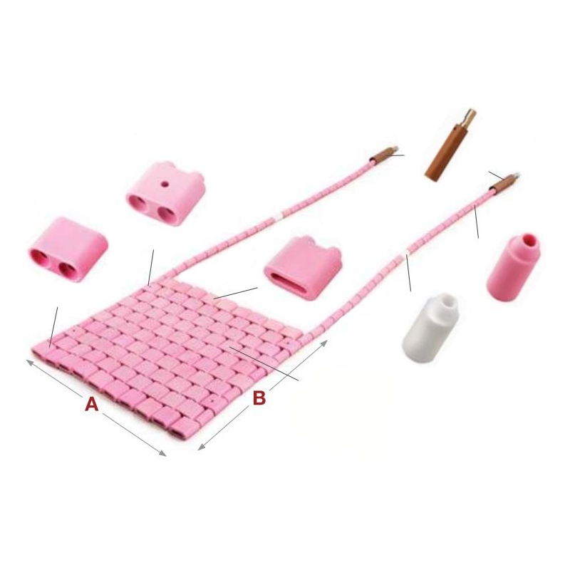 DHC керамичен нагревател за накладки 60V, 2,7kW, 18x6, 455x125mm