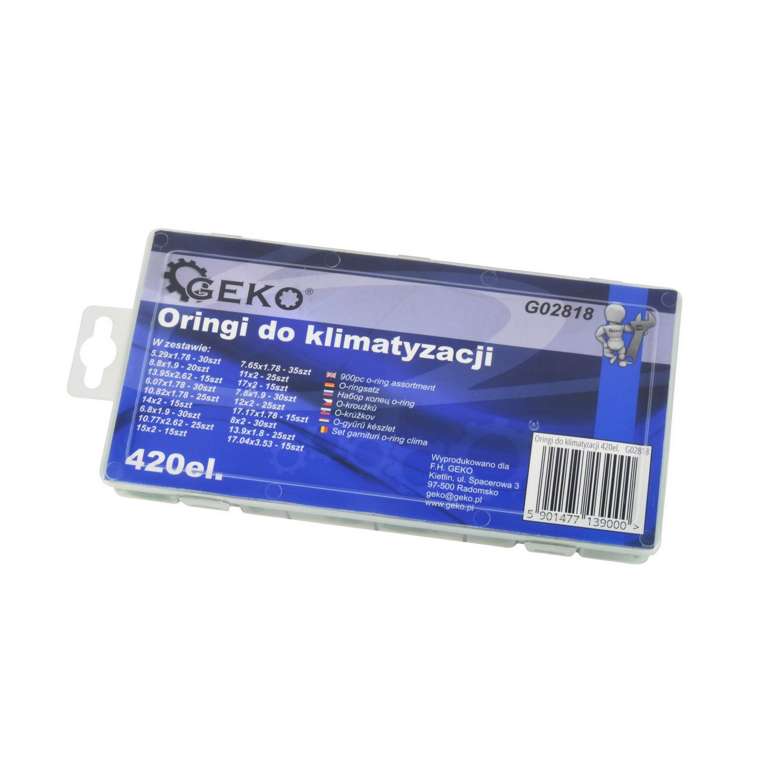 Комплект O-пръстени за климатична система на автомобил, 420 бр.