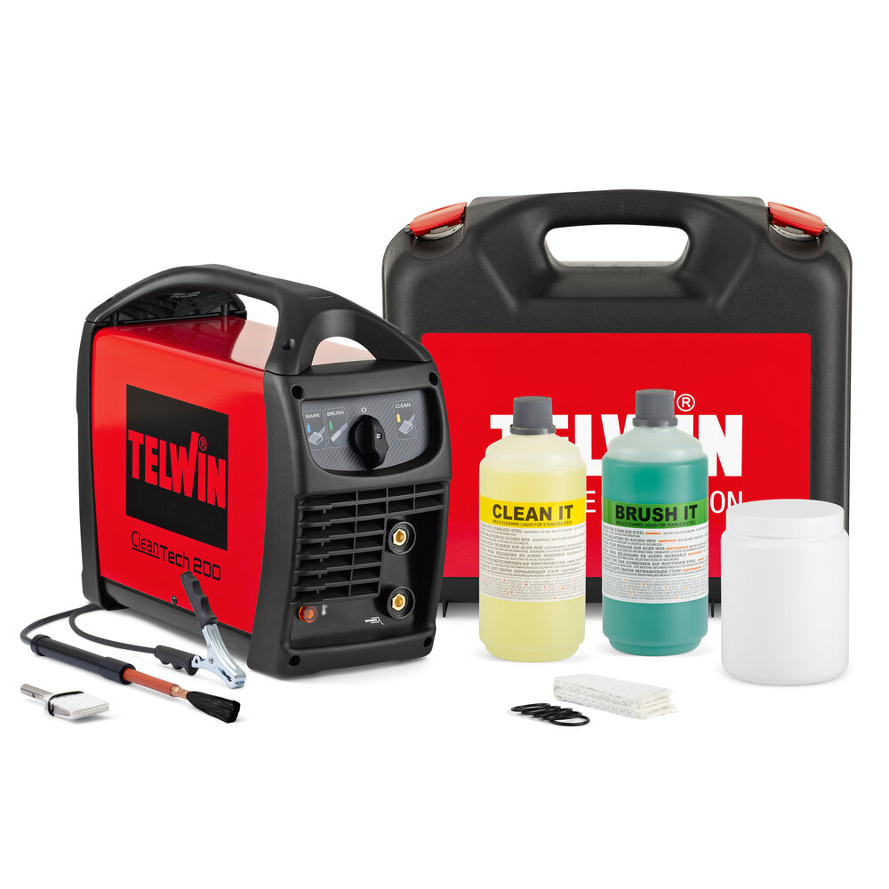Cleantech 200 почистваща машина за заваръчни шевове, 230V+Комплект