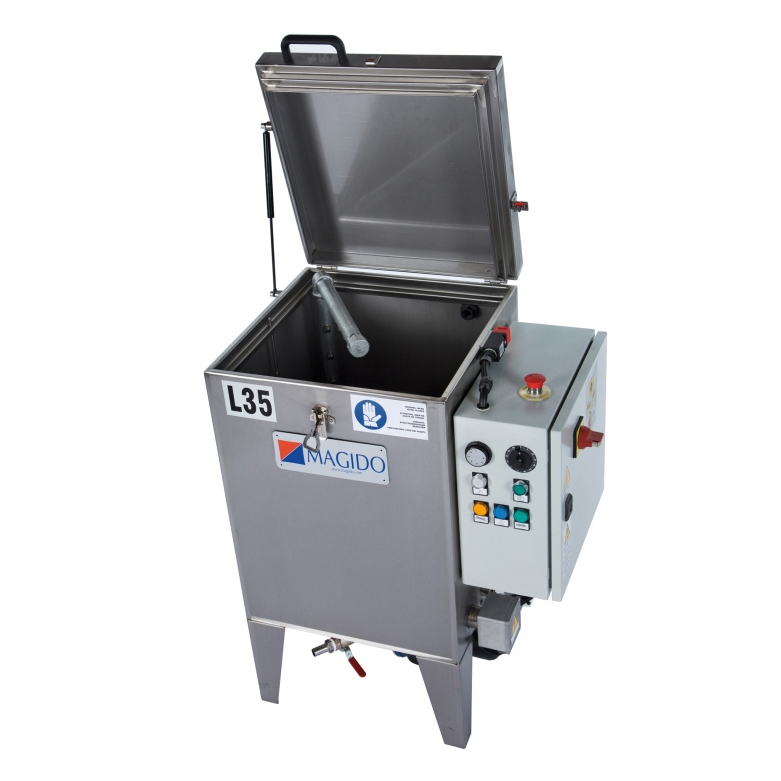 Автоматична машина за измиване на части с гореща вода и биоразградим препарат, 230V