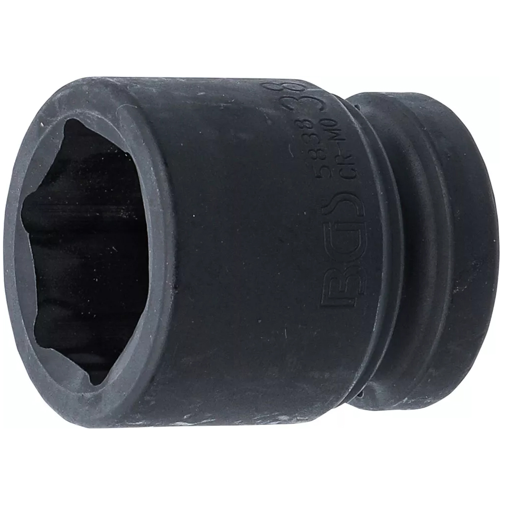 Ударен вложка, шестоъгълна, 1" задвижване, 38mm