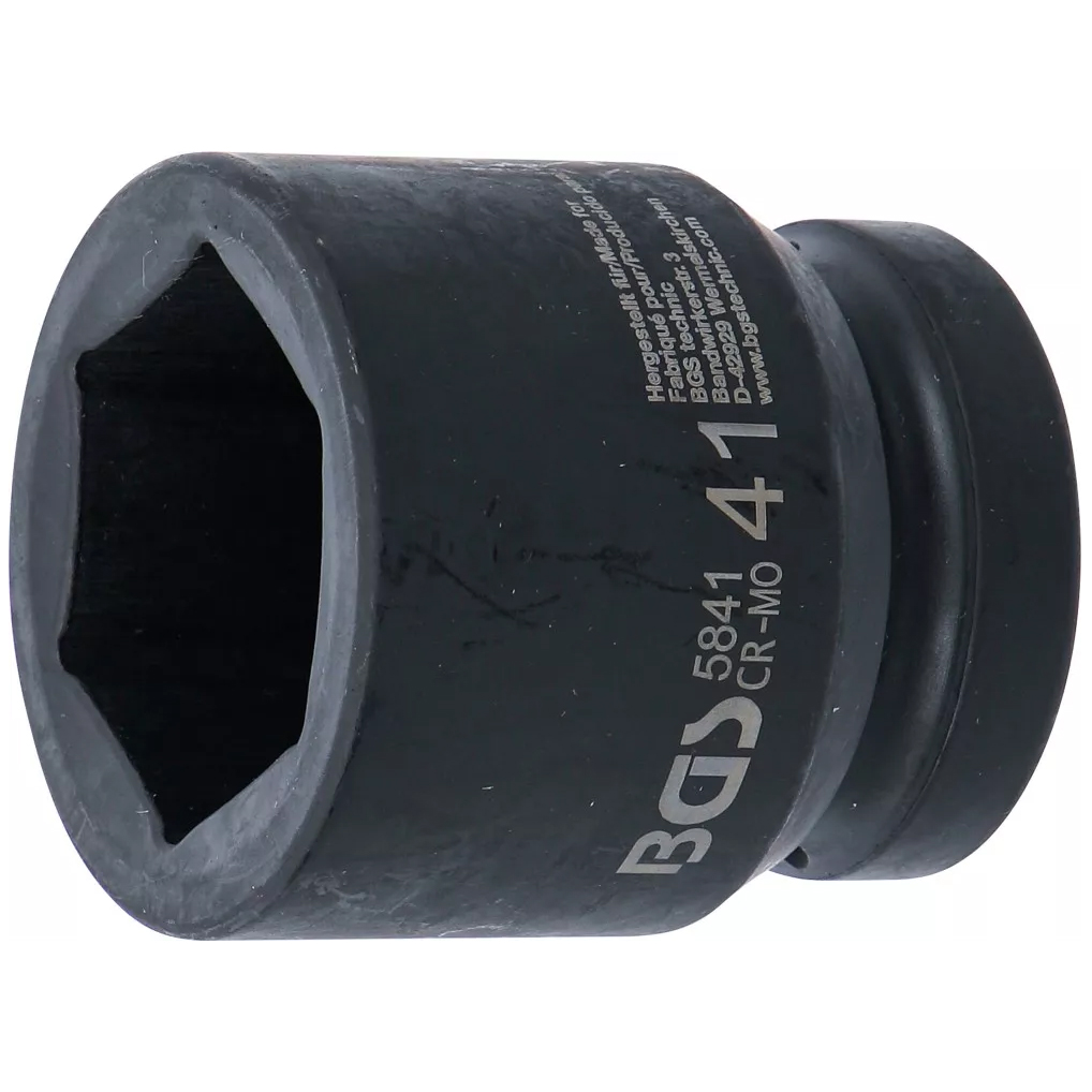 Ударен вложка, шестоъгълна, 1" задвижване, 41mm